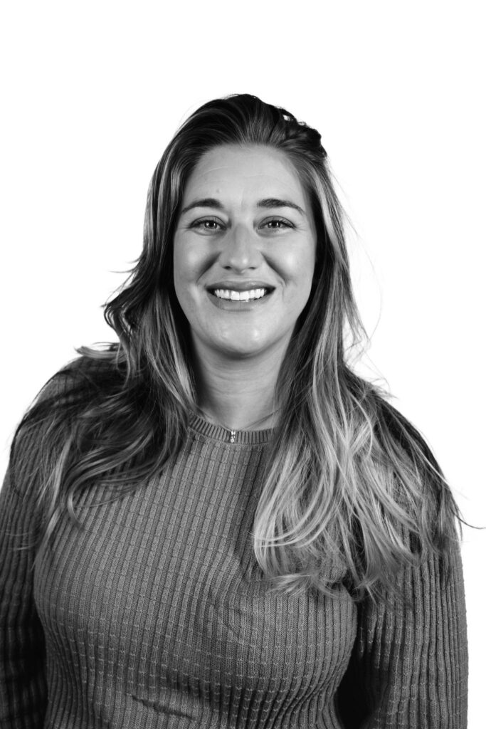 black and white headshot